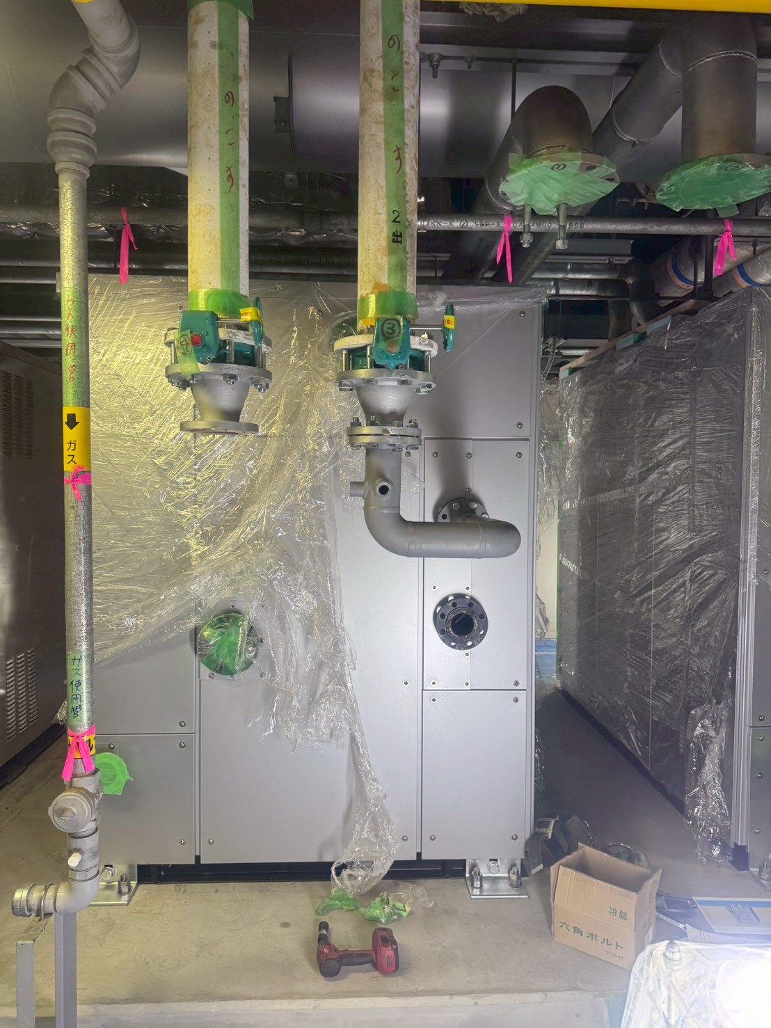 冷温水配管工事